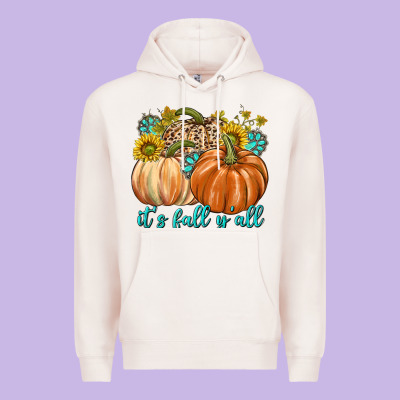 It's Fall Y'all Premium Hoodie Designed By Texasbilliewilder