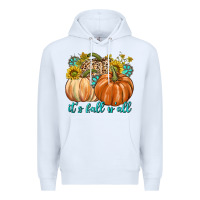 White It's Fall Y'all Premium Hoodie - texasbilliewilder