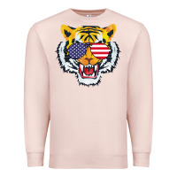 Pale Pink America Merica Tiger Premium Sweatshirt - Bettercallsaul