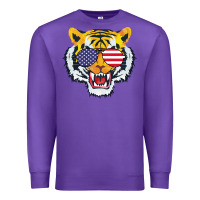 Purple America Merica Tiger Premium Sweatshirt - Bettercallsaul