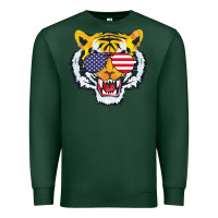 Sports Green America Merica Tiger Premium Sweatshirt - Bettercallsaul