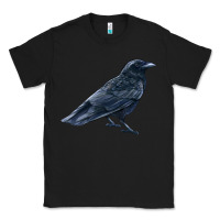 Black American Crow Classic Tee - LillyAllenDesigns