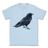 Dusty Blue American Crow Classic Tee - LillyAllenDesigns