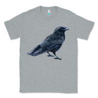 Heather Grey American Crow Classic Tee - LillyAllenDesigns