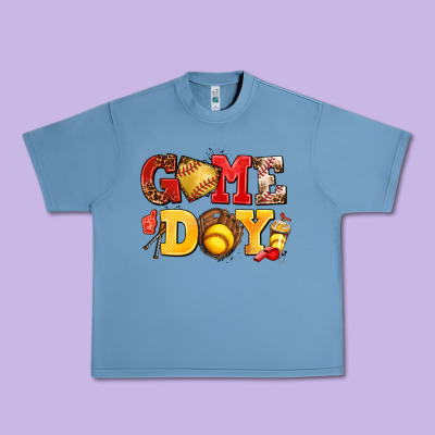 Game Day Softball Urban Heavy Tee Designed By Adodesignshop