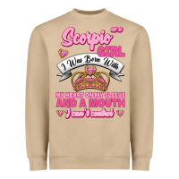 Mushroom as a scorpio girl zodiac girls Heavyweight Sweatshirt - Jasminsmagicworld