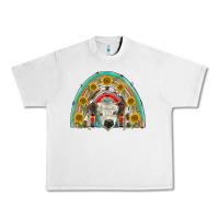 Lunar Rock scottish white calf  rainbow Urban Heavy Tee - BarkalooDesign