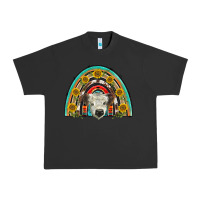 Pigment Black scottish white calf  rainbow Urban Heavy Tee - BarkalooDesign