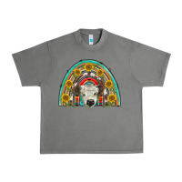 Tornado scottish white calf  rainbow Urban Heavy Tee - BarkalooDesign