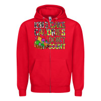 Red King Cake Calories Don't Count Mardi Gras Zipper Hoodie - BundleAndBundleShop
