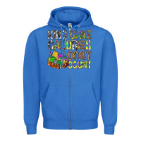 True Royal King Cake Calories Don't Count Mardi Gras Zipper Hoodie - BundleAndBundleShop