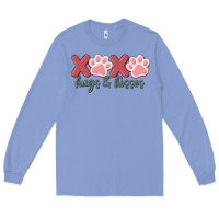 Colony Blue xoxo hugs and kisses Long Sleeve Tee - MaliasSmallBusiness