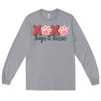 Heather Grey xoxo hugs and kisses Long Sleeve Tee - MaliasSmallBusiness