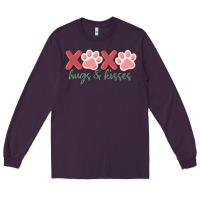 Plum xoxo hugs and kisses Long Sleeve Tee - MaliasSmallBusiness