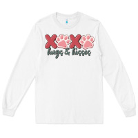 White xoxo hugs and kisses Long Sleeve Tee - MaliasSmallBusiness