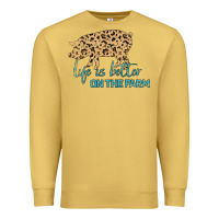 Antique Gold Life is Better on the Farm Premium Sweatshirt - Bettercallsaul