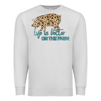 Dove Grey Life is Better on the Farm Premium Sweatshirt - Bettercallsaul