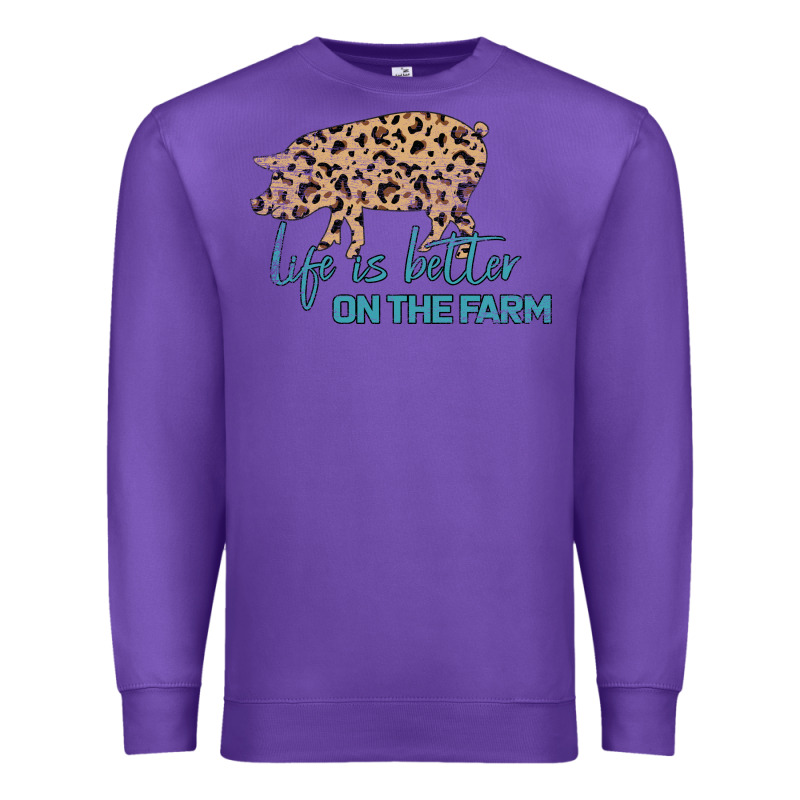 Life Is Better On The Farm Premium Sweatshirt by Bettercallsaul | Teevron