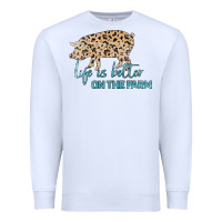 White Life is Better on the Farm Premium Sweatshirt - Bettercallsaul