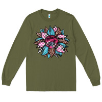 Army Green race leopard sunflower Long Sleeve Tee - JahusDesignShop