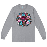 Heather Grey race leopard sunflower Long Sleeve Tee - JahusDesignShop