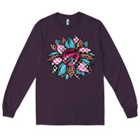 Plum race leopard sunflower Long Sleeve Tee - JahusDesignShop