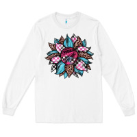 White race leopard sunflower Long Sleeve Tee - JahusDesignShop