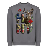 Storm Deer Hunting Usa Flag Heavyweight Sweatshirt - LillyAllenDesigns