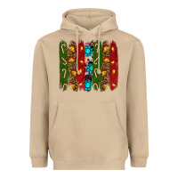 Mushroom christmas brushstrokes Heavyweight Hoodie - RanaPortraitStore