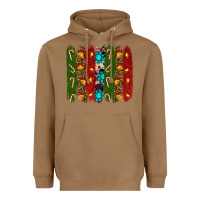 Toasted Coconut christmas brushstrokes Heavyweight Hoodie - RanaPortraitStore