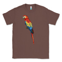 Chestnut Scarlet Macaw Parrot Classic Tee - LillyAllenDesigns