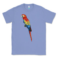 Colony Blue Scarlet Macaw Parrot Classic Tee - LillyAllenDesigns