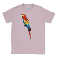 Lilac Scarlet Macaw Parrot Classic Tee - LillyAllenDesigns