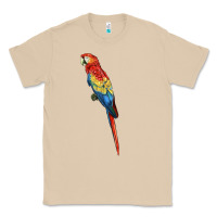 Mushroom Scarlet Macaw Parrot Classic Tee - LillyAllenDesigns