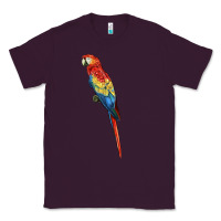 Plum Scarlet Macaw Parrot Classic Tee - LillyAllenDesigns