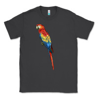 Smoke Scarlet Macaw Parrot Classic Tee - LillyAllenDesigns