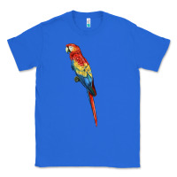 True Royal Scarlet Macaw Parrot Classic Tee - LillyAllenDesigns