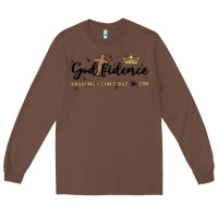 Chestnut godfidence Long Sleeve Tee - MaliasSmallBusiness