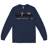 Navy godfidence Long Sleeve Tee - MaliasSmallBusiness