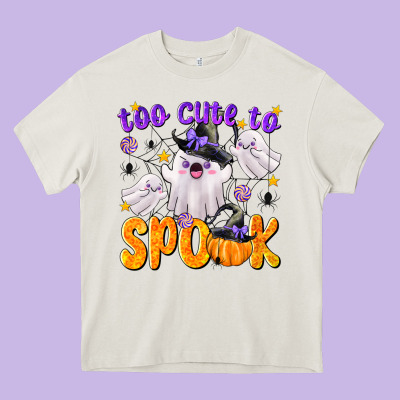 Too Cute To Spook Heavy Core Tee Designed By Texasbilliewilder