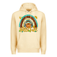 Pina Colada Hello Fall with Rainbow Premium Hoodie - texasbilliewilder