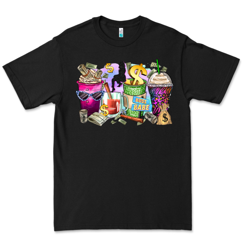 Boss Babe Coffee Cups Premium Tee by Zillion Design Studio | Teevron