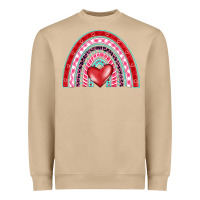Mushroom valentine's day rainbow Heavyweight Sweatshirt - BarkalooDesign