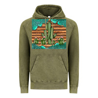 Vintage Olive cactus gemstone Vintage Hoodie - JahusDesignShop