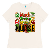 Bone black strong proud nurse Ladies Tee - Zillion Design Studio