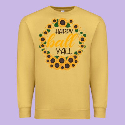 Happy Fall Sunflowers Premium Sweatshirt Designed By Bettercallsaul