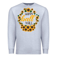Heather Grey Happy Fall Sunflowers Premium Sweatshirt - Bettercallsaul
