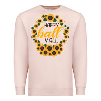 Pale Pink Happy Fall Sunflowers Premium Sweatshirt - Bettercallsaul