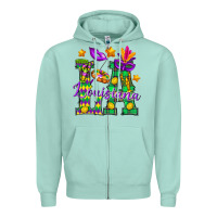 Seafoam Louisiana Zipper Hoodie - BundleAndBundleShop