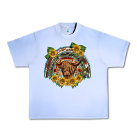 Grape Ice scottish calf sunflowers rainbow Urban Heavy Tee - BarkalooDesign